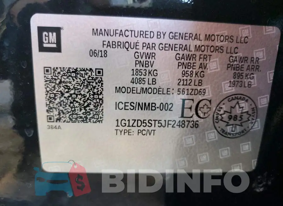 1G1ZD5ST5JF248736 Photo# 12
