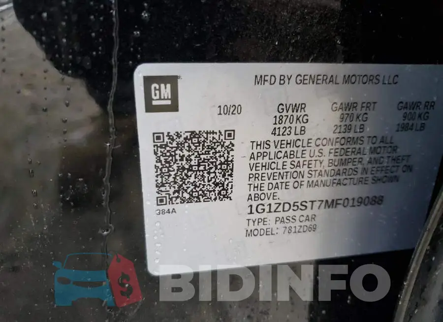 1G1ZD5ST7MF019088 Photo# 12
