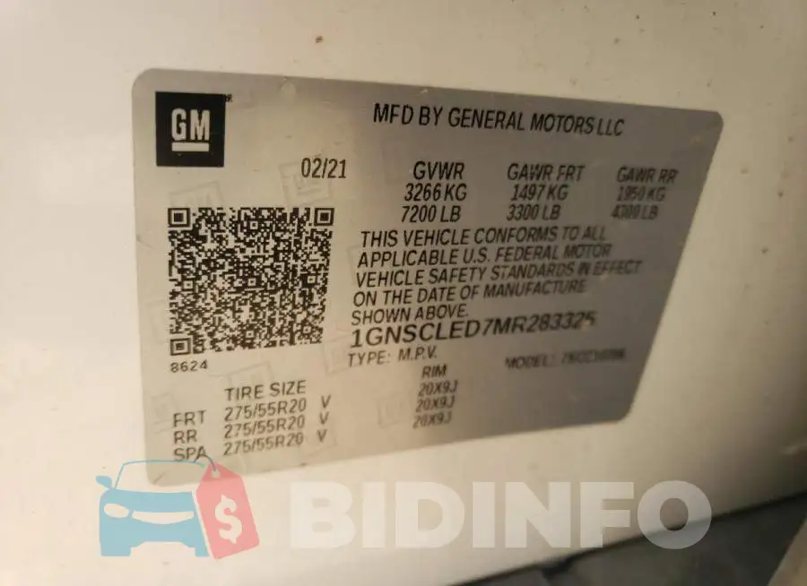 1GNSCLED7MR283325 Photo# 12