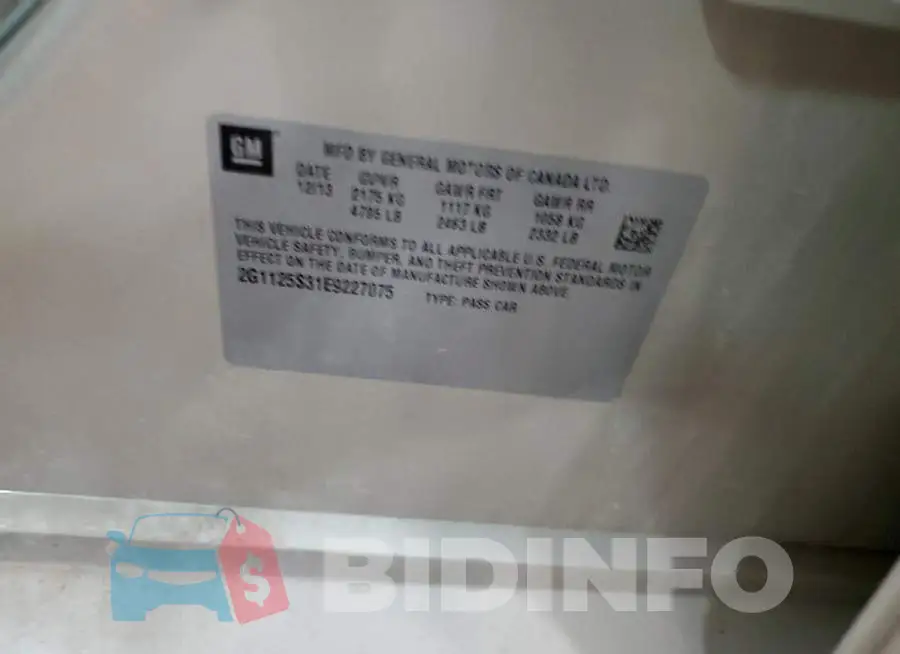 2G1125S31E9227075 Photo# 12