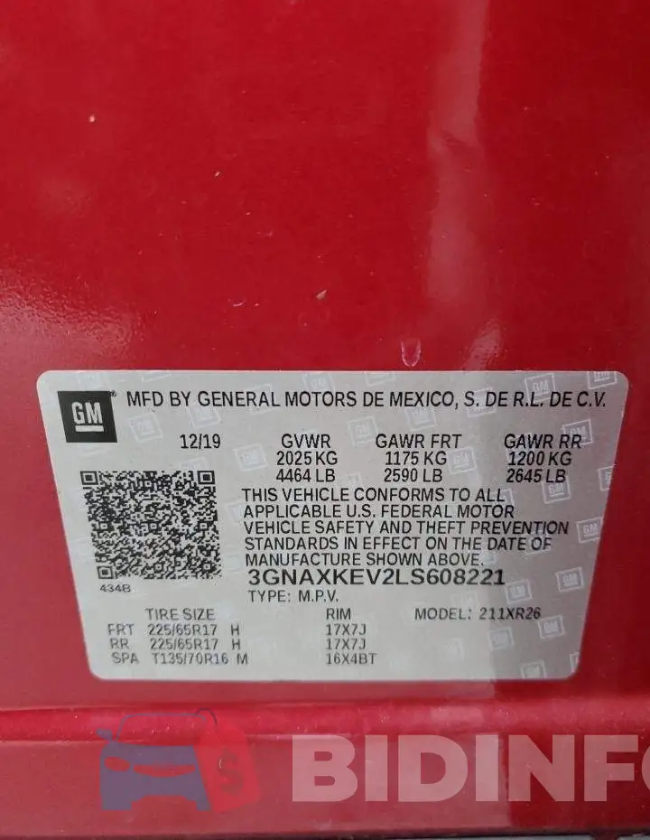 3GNAXKEV2LS608221 Photo# 12