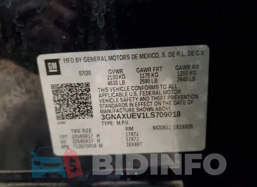 3GNAXUEV1LS709018 Photo# 12