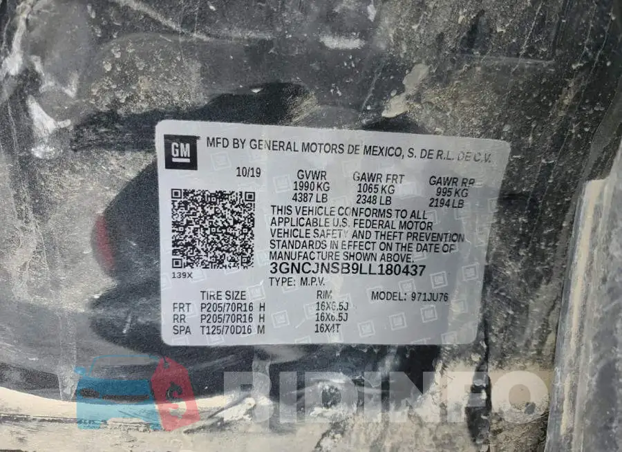 3GNCJNSB9LL180437 Photo# 13