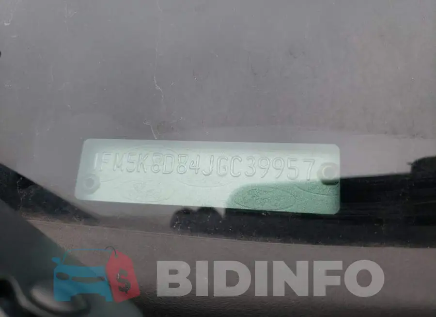 1FM5K8D84JGC39957 Photo# 13
