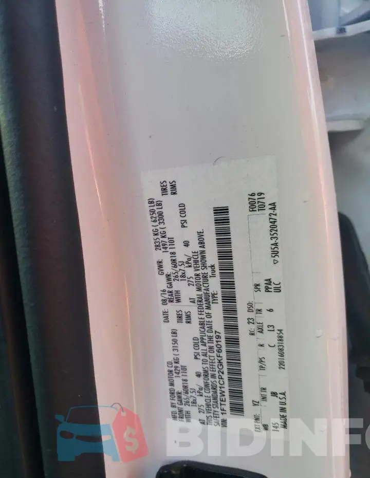 1FTEW1CP2GKF60197 Photo# 13
