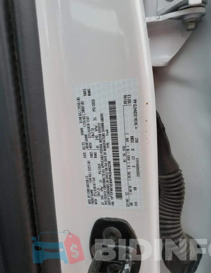 1FTFW1E89PKD46236 Photo# 12