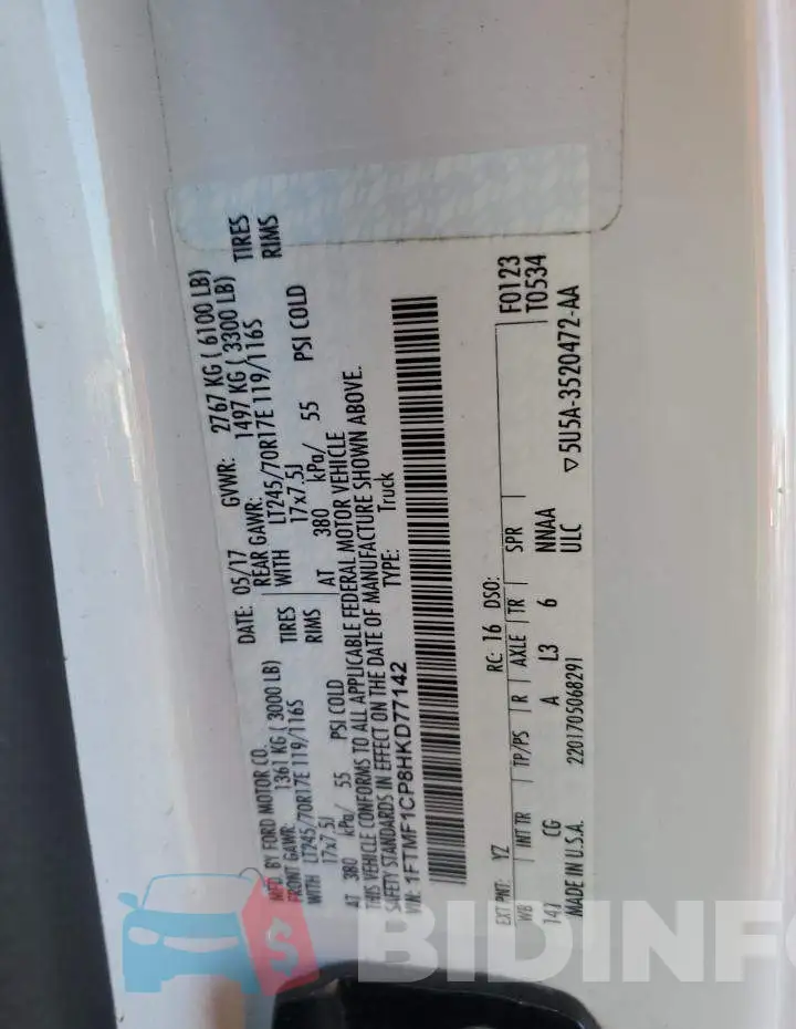 1FTMF1CP8HKD77142 Photo# 12