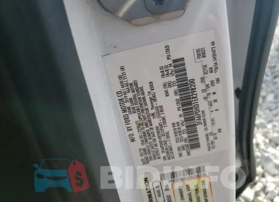 3FA6P0HD1ER298200 Photo# 12
