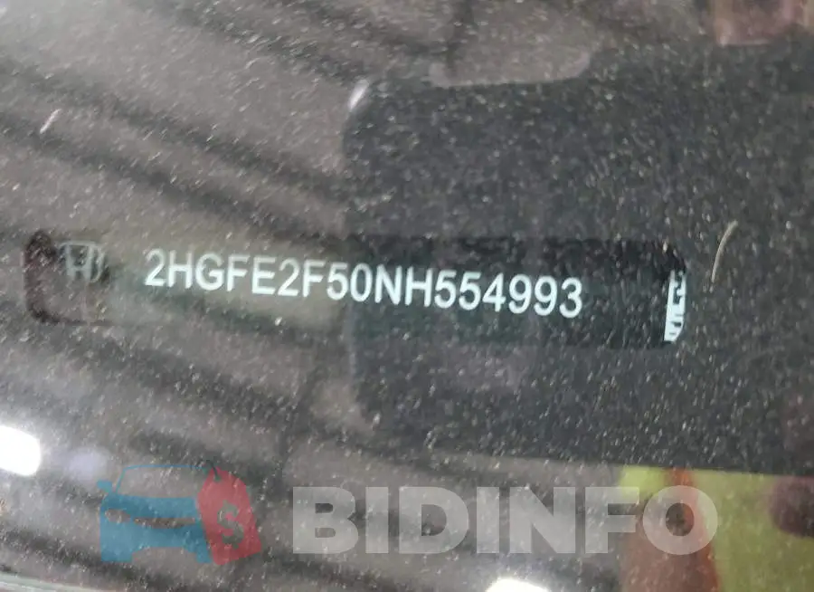 2HGFE2F50NH554993 Photo# 12