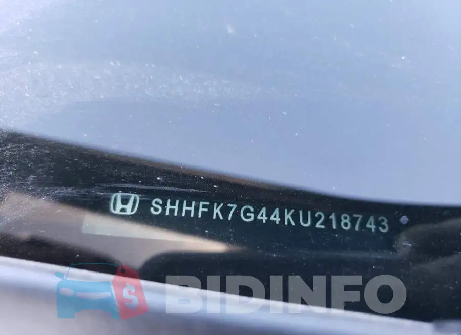 SHHFK7G44KU218743 Photo# 13
