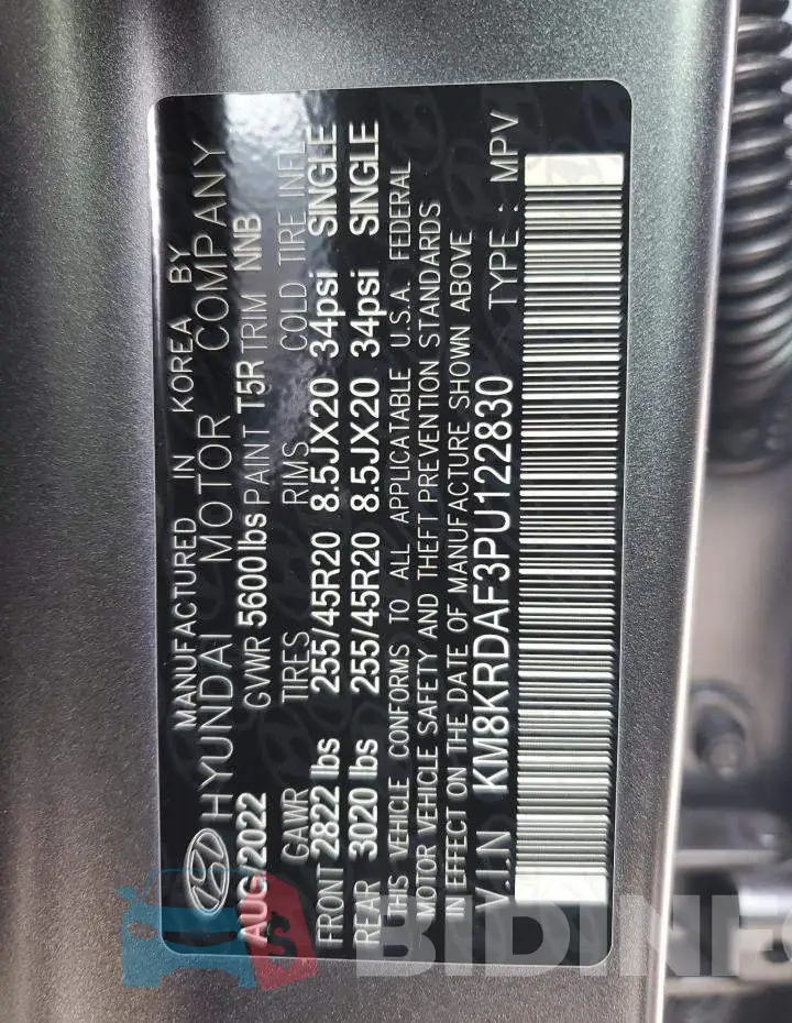KM8KRDAF3PU122830 Photo# 12