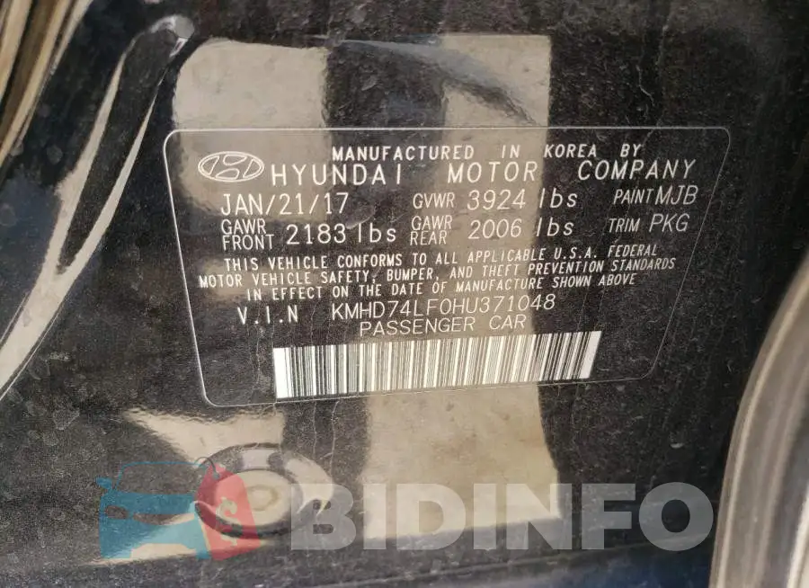 KMHD74LF0HU371048 Photo# 12