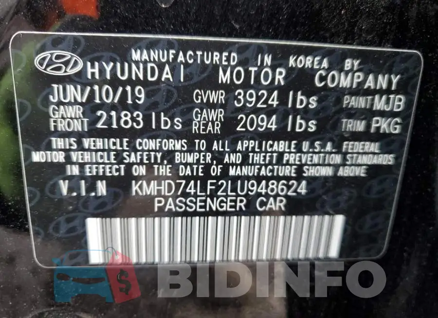 KMHD74LF2LU948624 Photo# 13