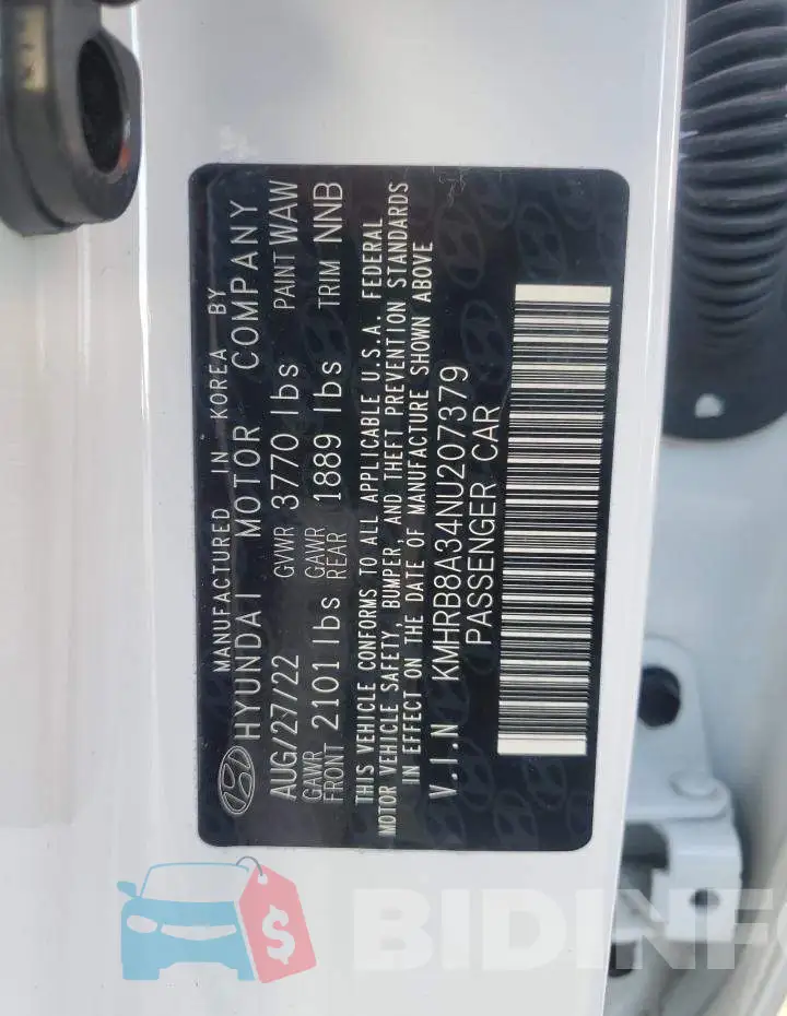 KMHRB8A34NU207379 Photo# 12