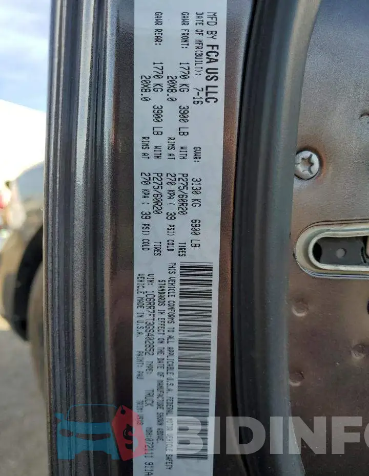 1C6RR7FT3GS402852 Photo# 13