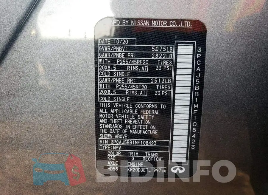 3PCAJ5BB1MF108423 Photo# 13