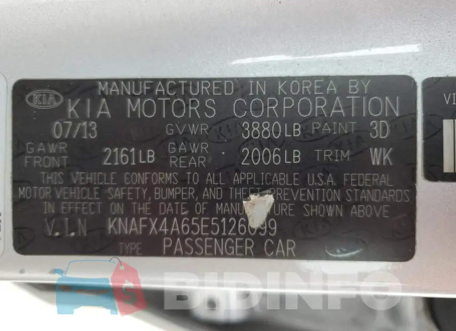 KNAFX4A65E5126099 Photo# 12