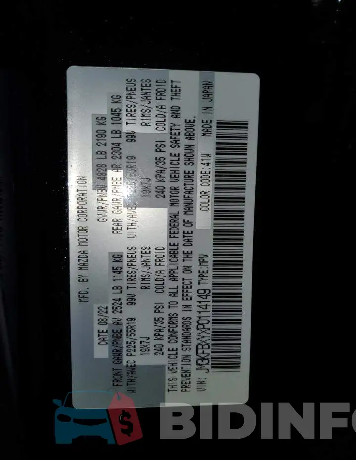 JM3KFBXYXP0114149 Photo# 13