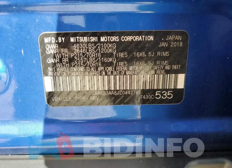 JA4AS3AA8JZ044276 Photo# 13