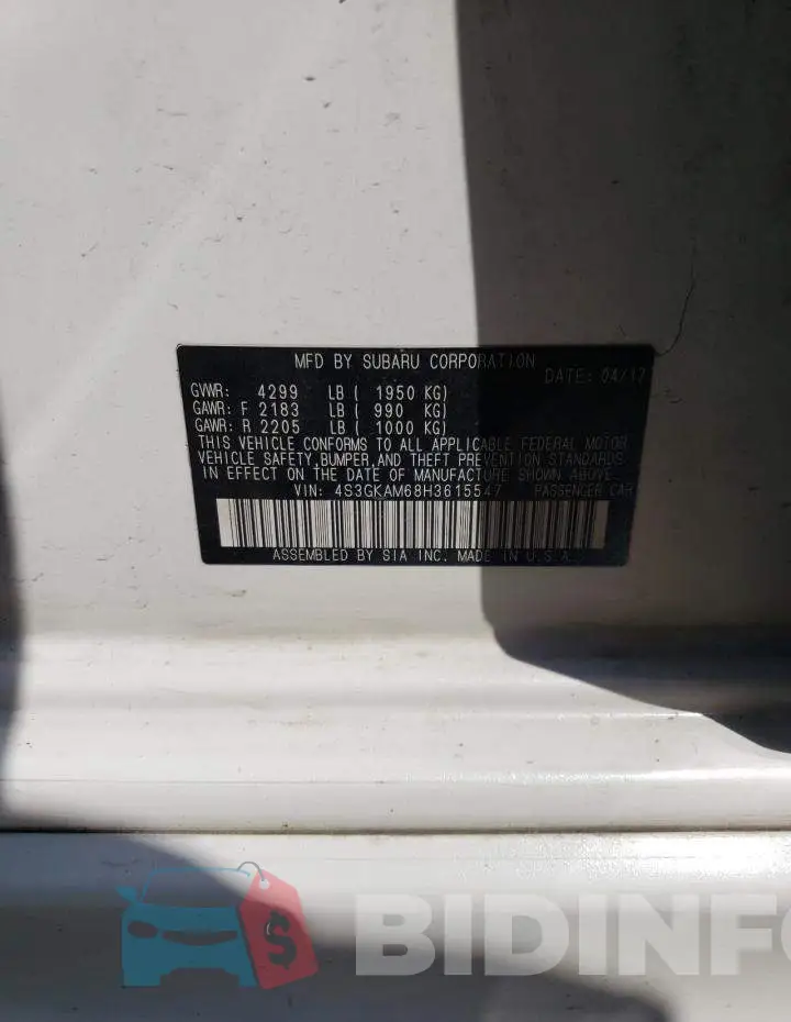 4S3GKAM68H3615547 Photo# 13
