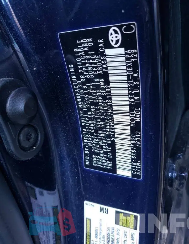 5YFEPMAE7MP181192 Photo# 12