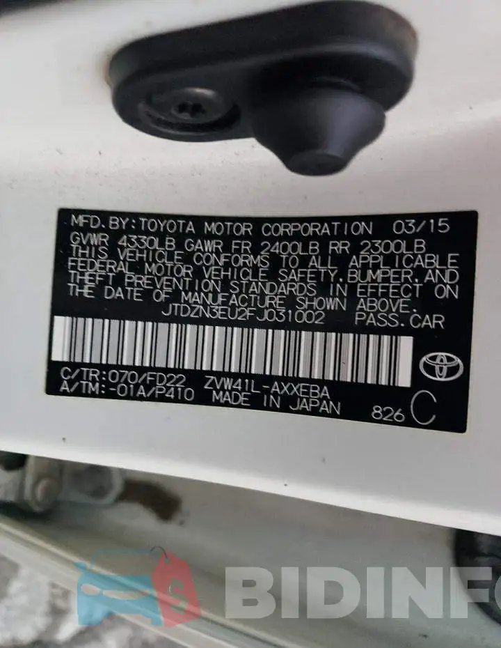 JTDZN3EU2FJ031002 Photo# 12