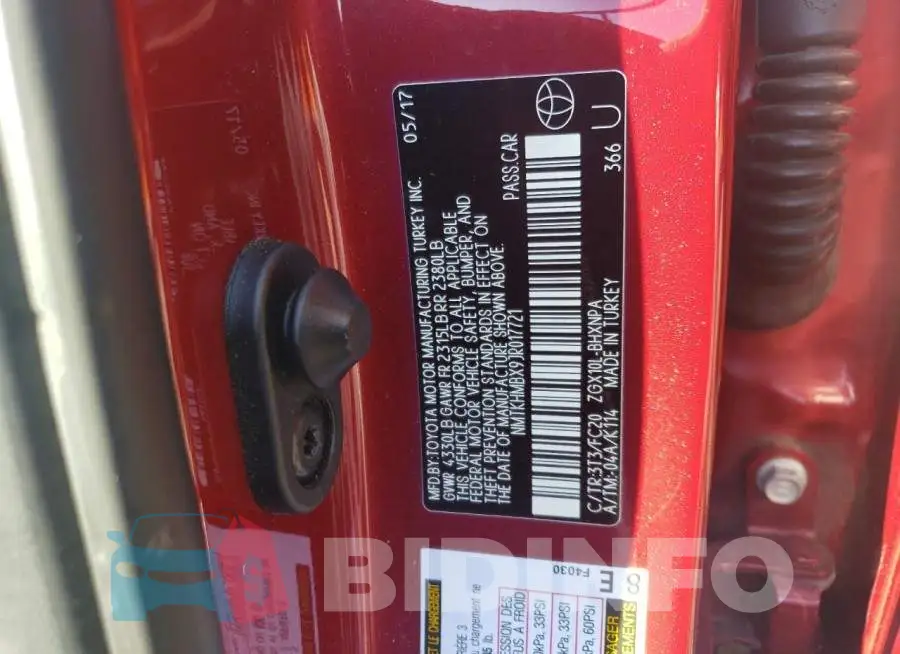 NMTKHMBX9JR017721 Photo# 12