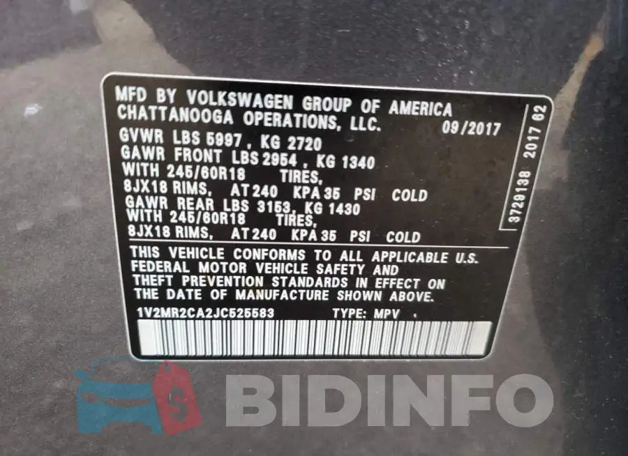 1V2MR2CA2JC525583 Photo# 13