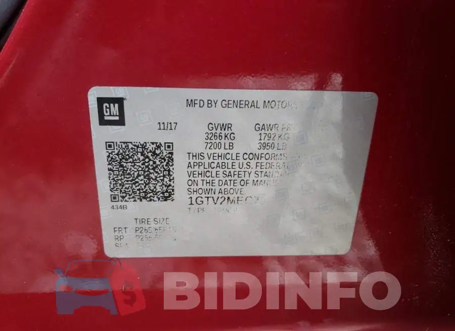 1GTV2MEC7JZ190113 Photo# 12