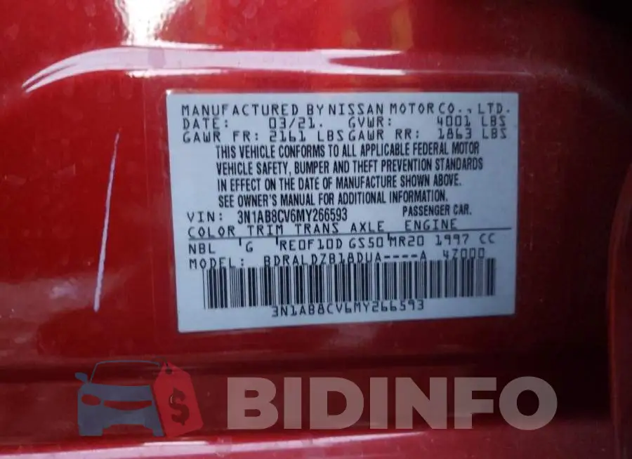 3N1AB8CV6MY266593 Photo# 12