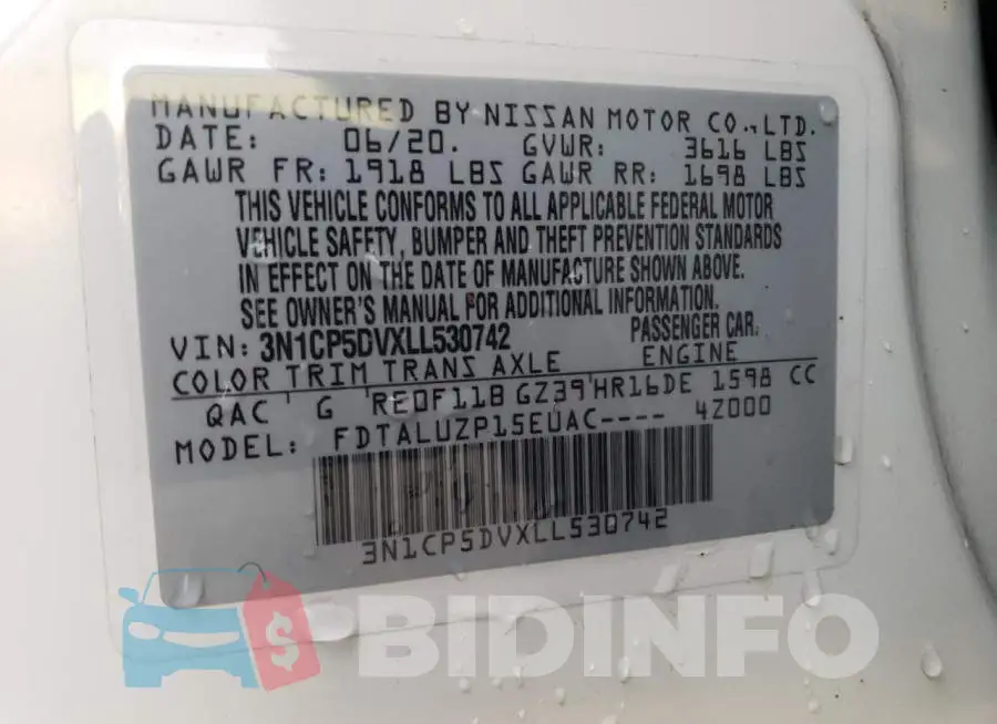 3N1CP5DVXLL530742 Photo# 13