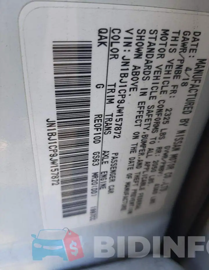 JN1BJ1CP9JW157872 Photo# 12