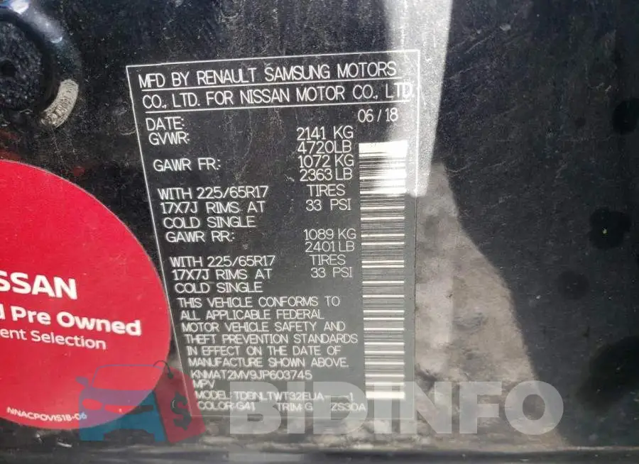 KNMAT2MV9JP603745 Photo# 14