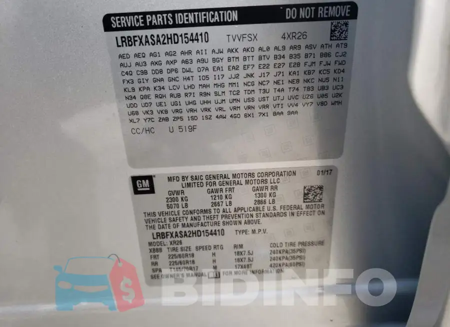 LRBFXASA2HD154410 Photo# 13