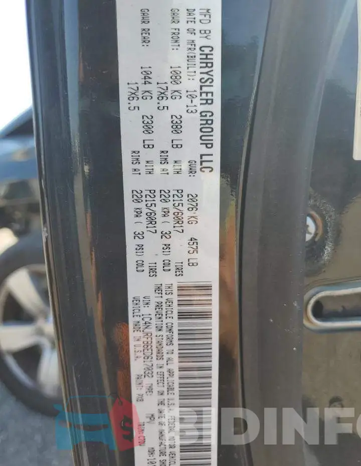 1C4NJRFB6ED617032 Photo# 13