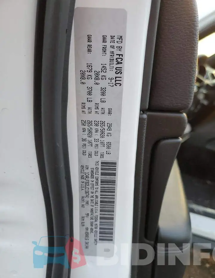1C4RJFBG5JC136741 Photo# 13