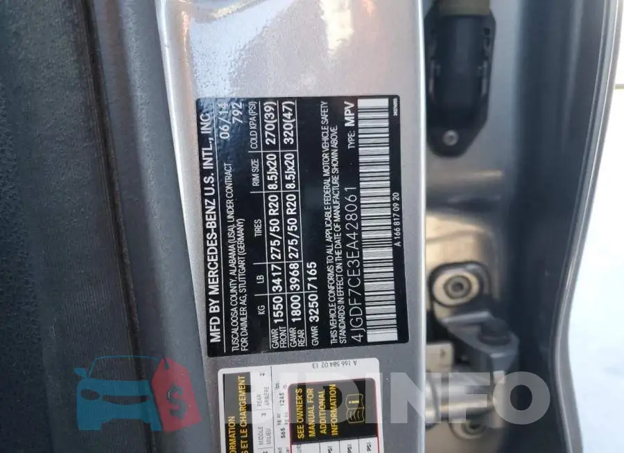 4JGDF7CE3EA428061 Photo# 13
