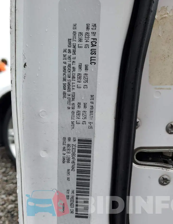 2C3CDXBG4FH874042 Photo# 12
