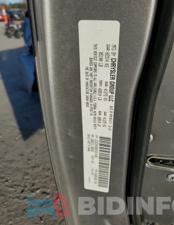 2C3CDXHG8EH314188 Photo# 12