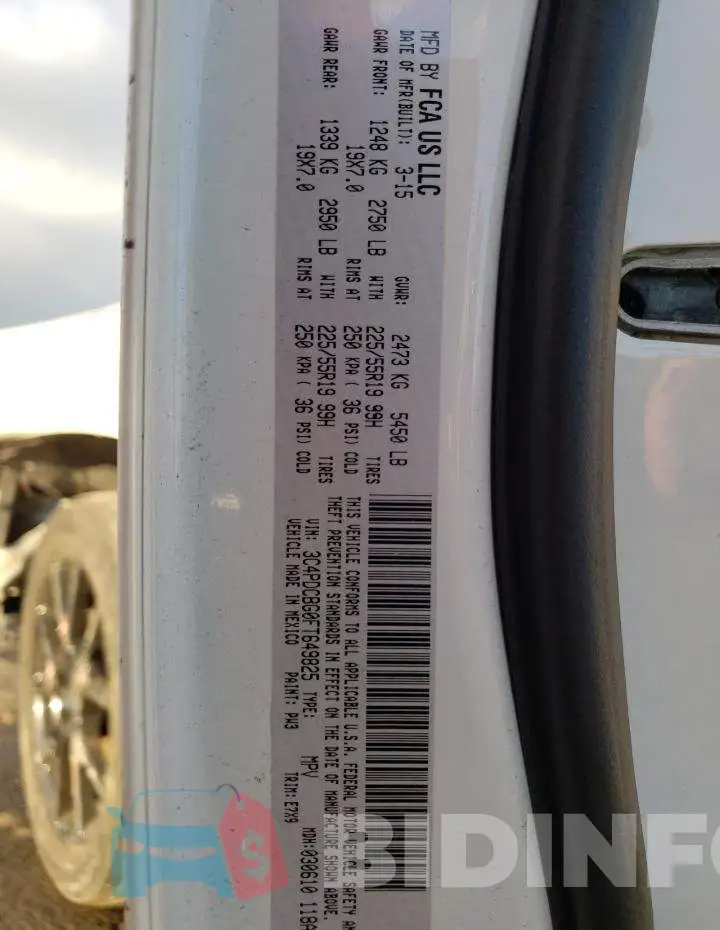 3C4PDCBG0FT649825 Photo# 14