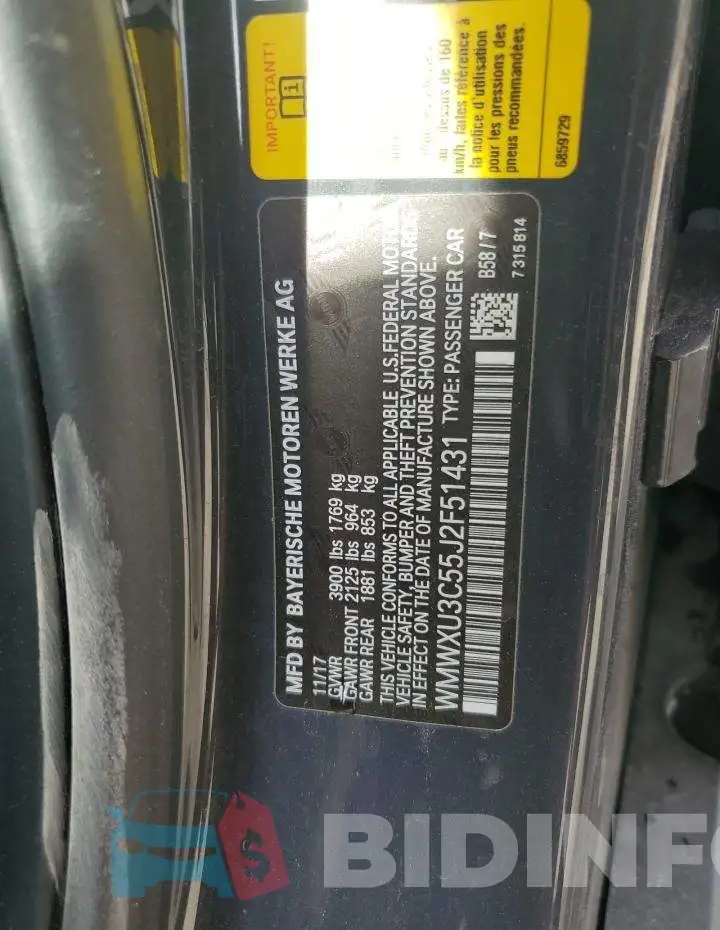 WMWXU3C55J2F51431 Photo# 13