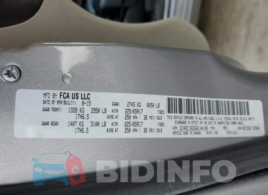 2C4RC1BG5GR104109 Photo# 12