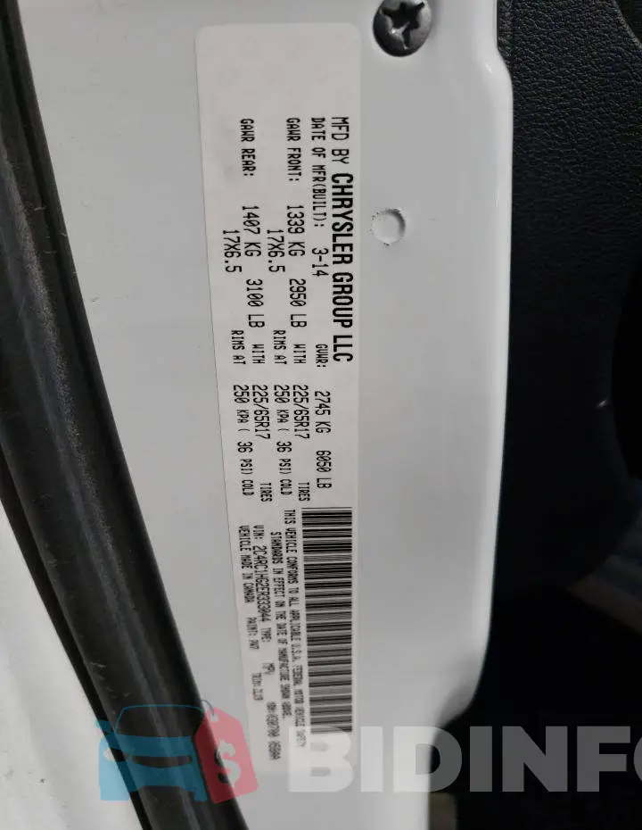 2C4RC1HG2ER333044 Photo# 13