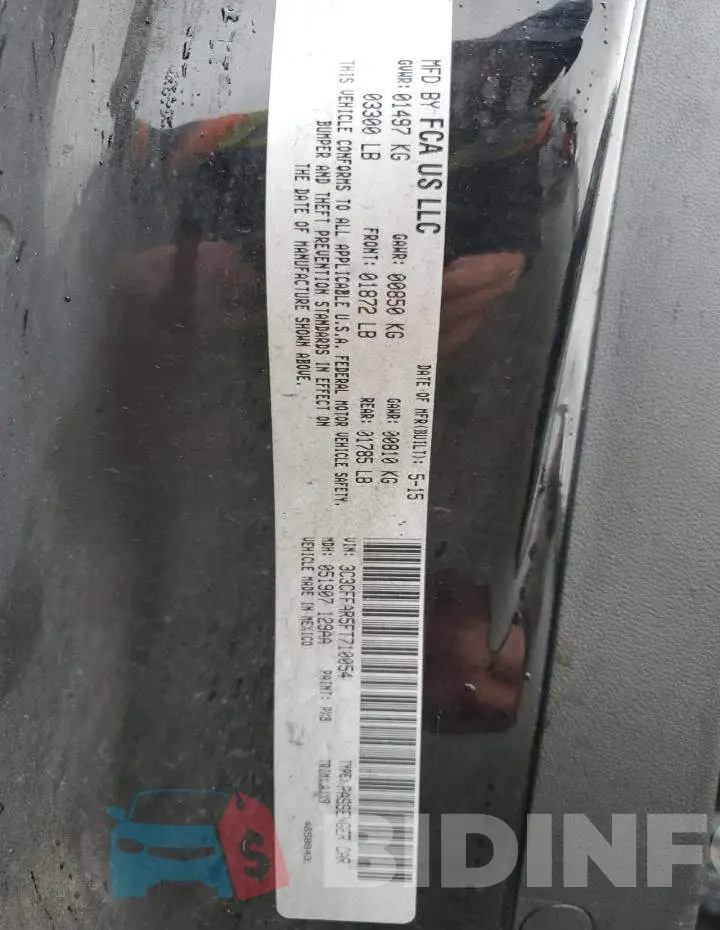 3C3CFFAR5FT710054 Photo# 12