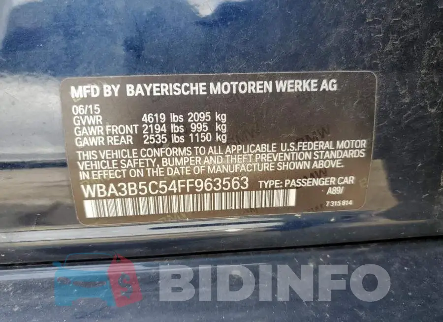 WBA3B5C54FF963563 Photo# 12