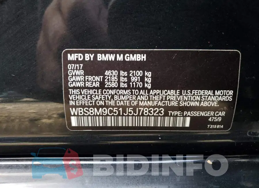 WBS8M9C51J5J78323 Photo# 12