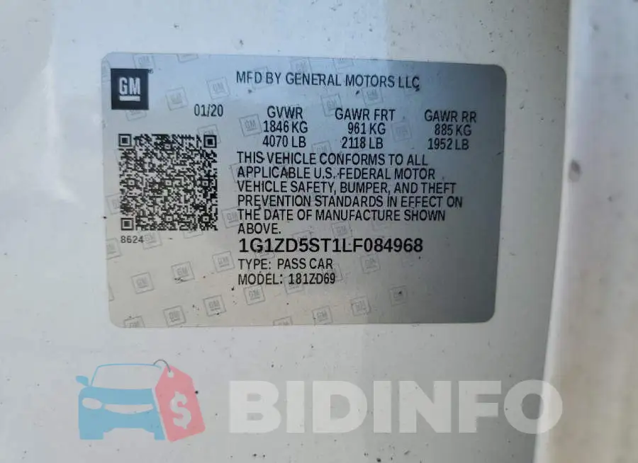 1G1ZD5ST1LF084968 Photo# 12