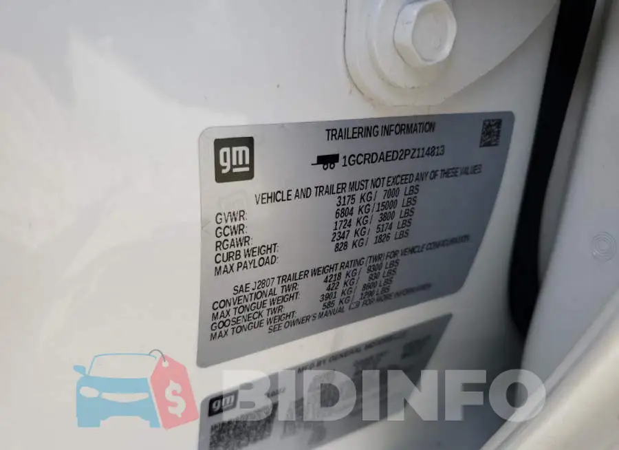 1GCRDAED2PZ114813 Photo# 12