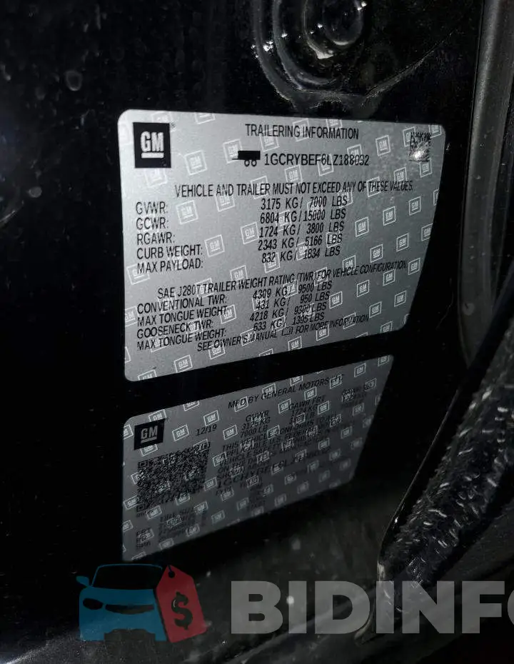 1GCRYBEF6LZ188032 Photo# 12