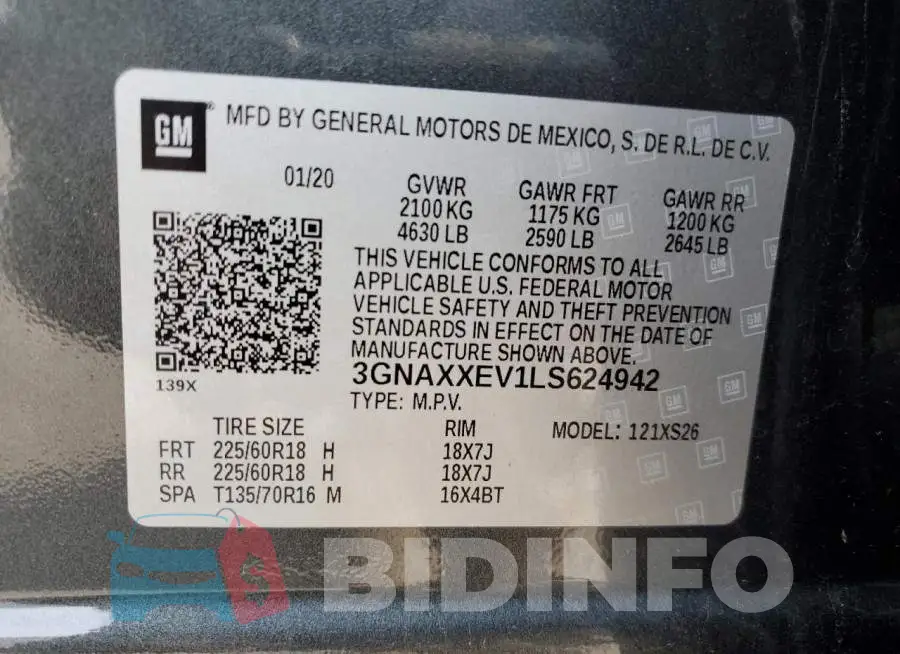 3GNAXXEV1LS624942 Photo# 13